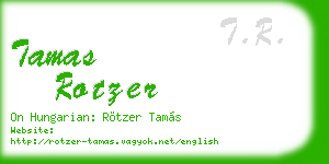 tamas rotzer business card
