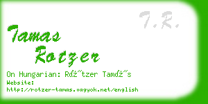 tamas rotzer business card